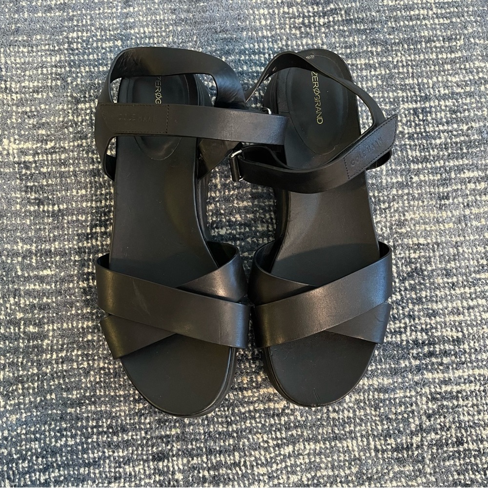 Cole Haan ZeroGrand Leather Platform Sandals - Picture 5 of 12